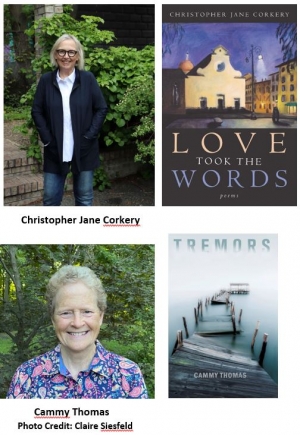 Poetry at the Library event featuring award-winning poets Christopher Jane Corkery and Cammy Thomas