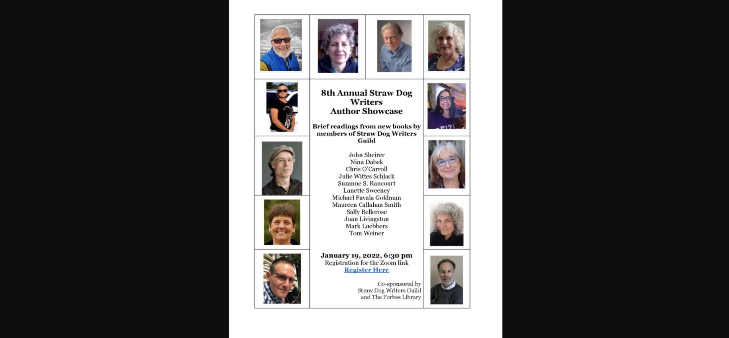 8th Annual Straw Dog Writers Author Showcase