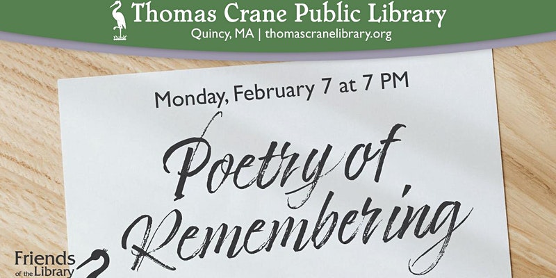 Poetry of Remembering - 50+ Writing Workshop